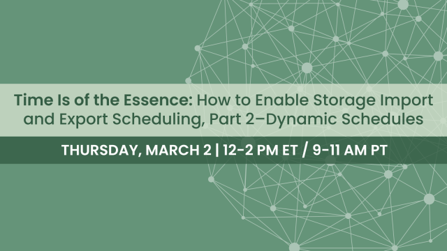 Time Is of the Essence: How to Enable Storage Import and Export Scheduling, Part 2–Dynamic Schedules